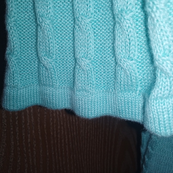 Croft & Barrow Mint Green Cable Knit Button Up Cardigan Sweater.Sz Women XL NWOT - Picture 15 of 16